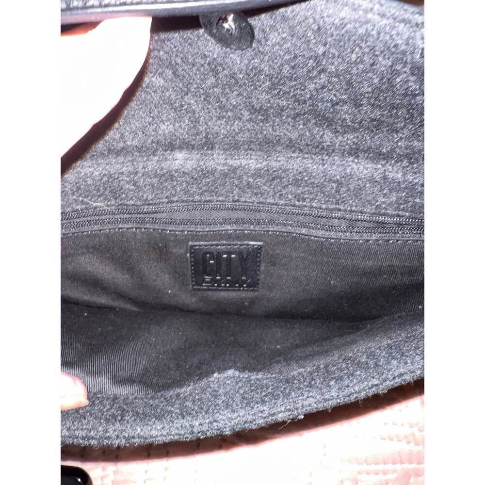 City DYNK Wool/Leather Purse Over Shoulder Flat & Long - Picture 7 of 9